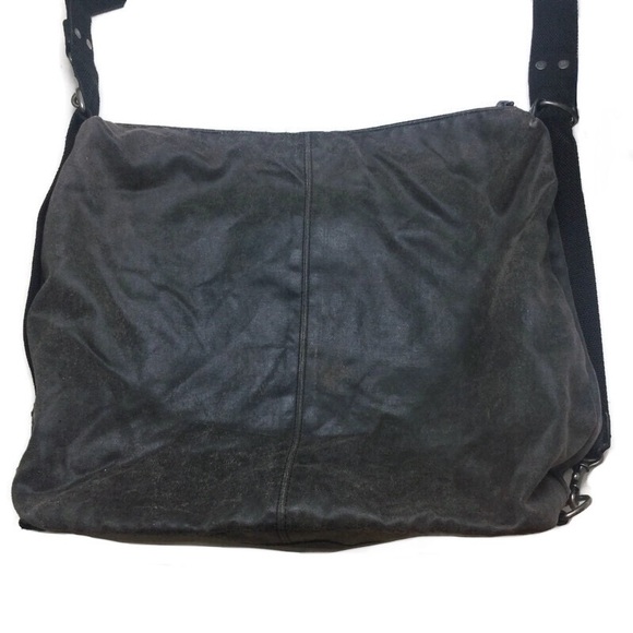 Art-Berg Do Gray Suede Zip Top Adjustable Shoulder Messenger Bag - Picture 2 of 11